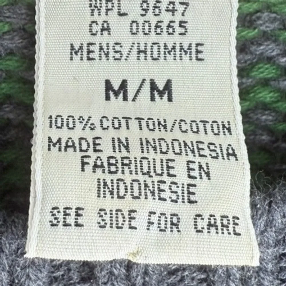 Eddie Bauer Mens Striped Long‎ Sleeve Crew Neck Cotton Sweater Size Medium Green - Picture 11 of 12